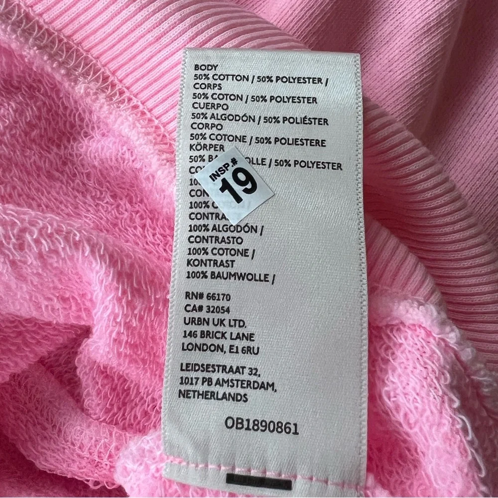 NWT Free People We The Free Camden Cropped Sweatshirt Pink Flame Sz Medium - Picture 9 of 13